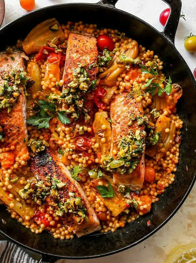 Mediterranean Salmon Skillet