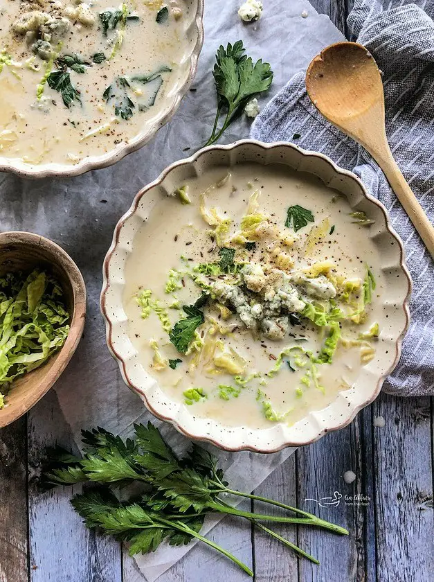 Cabbage & Bleu Cheese Soup