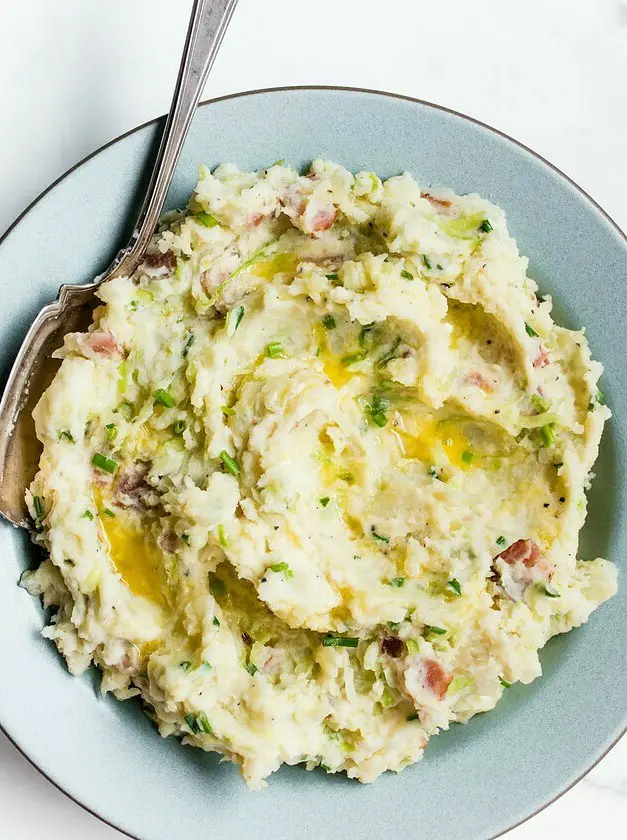 Colcannon Irish Potatoes with Bacon