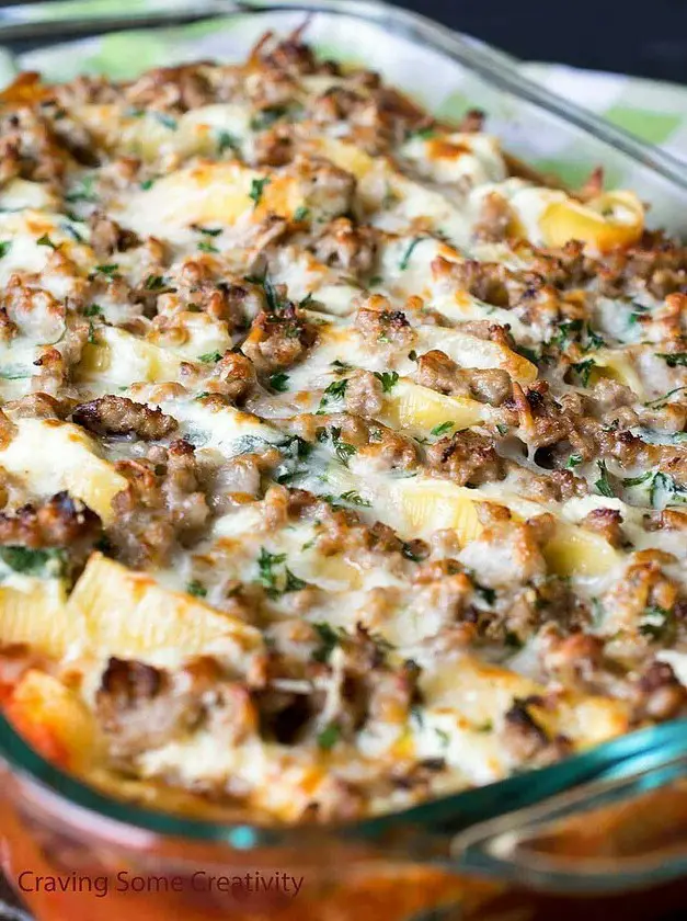 Stuffed Shells with Italian Sausage