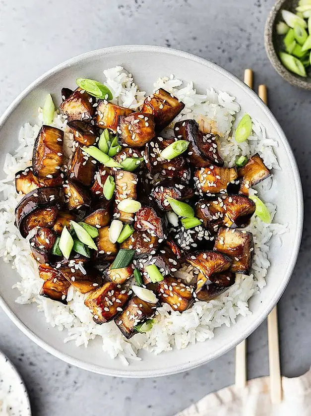 Marinated Teriyaki Eggplant