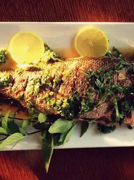 Thai Grilled Whole Red Snapper