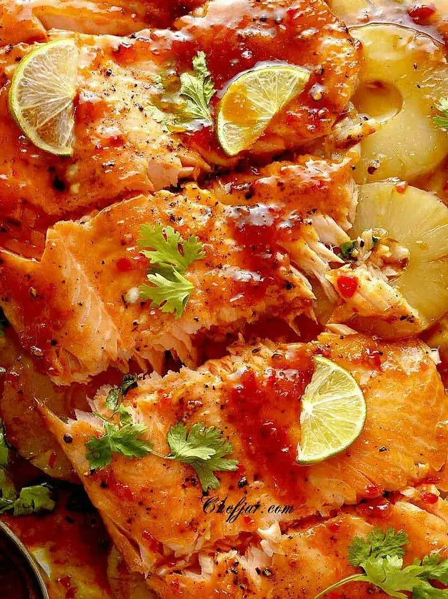 Baked Pineapple Salmon