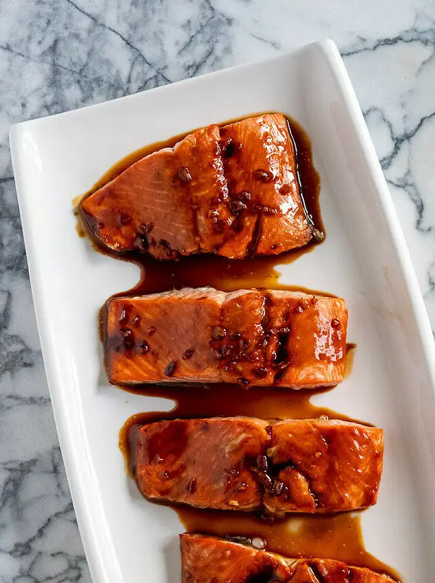 Brown Sugar Honey Glazed Salmon