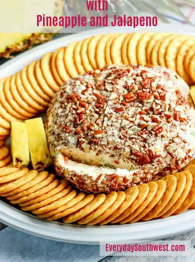 Cheese Ball with Pineapple and Jalapeno