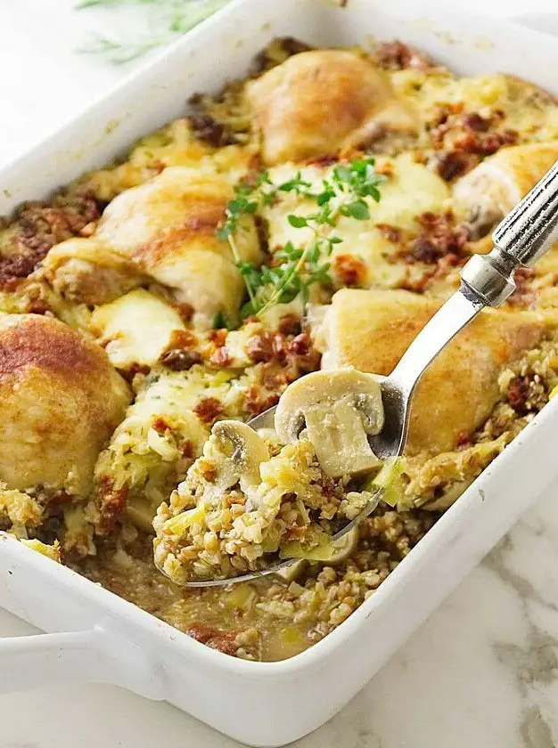 Chicken Farro Casserole