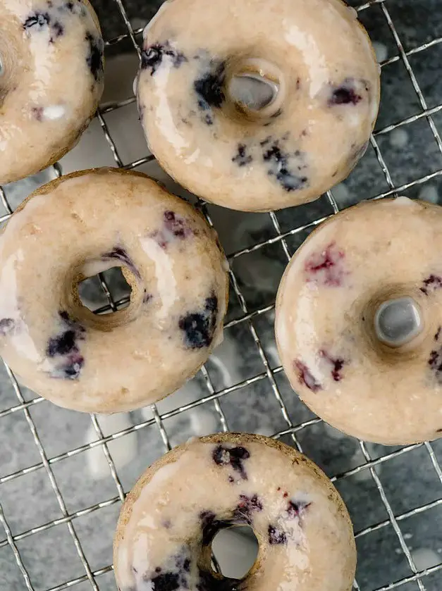 Baked Blueberry Donuts