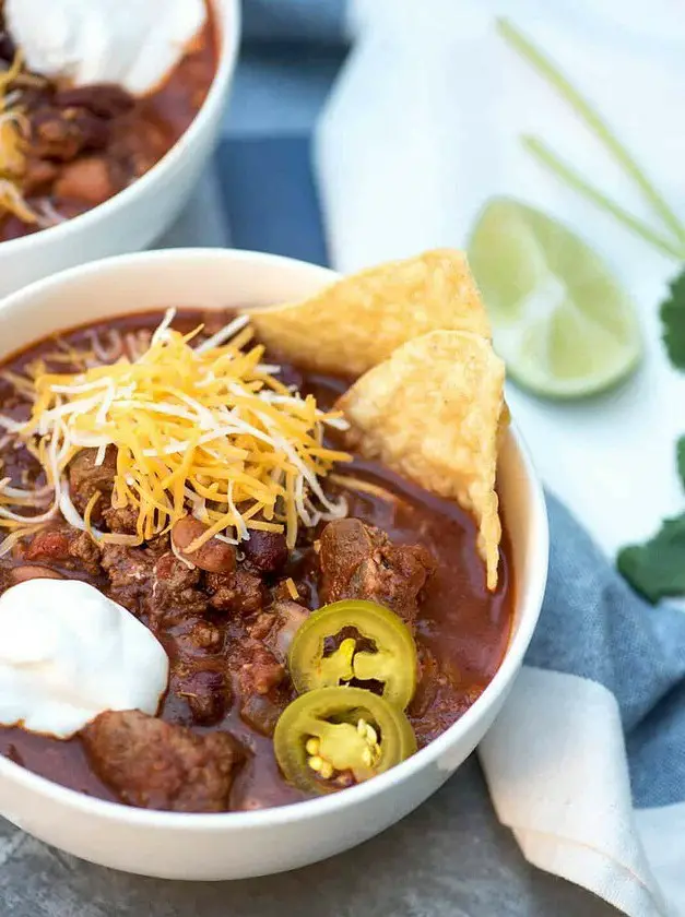 Slow Cooker Double Beef and Bean Chili