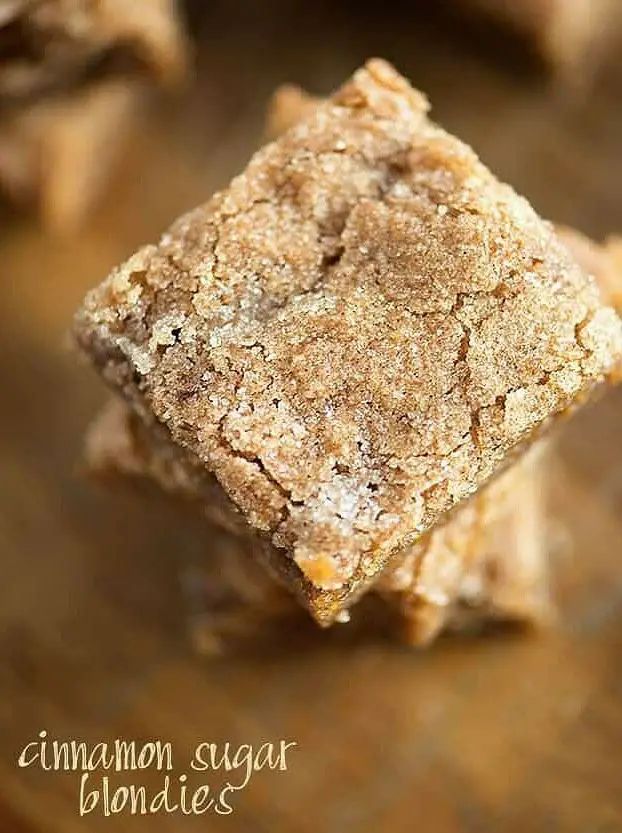 Cinnamon Sugar Blondies