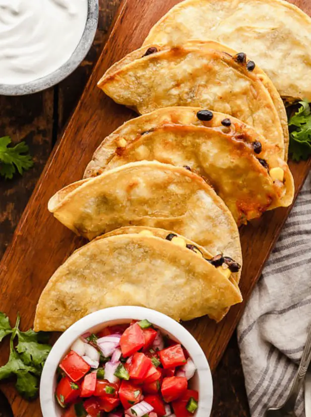 Crispy Baked Black Bean Tacos