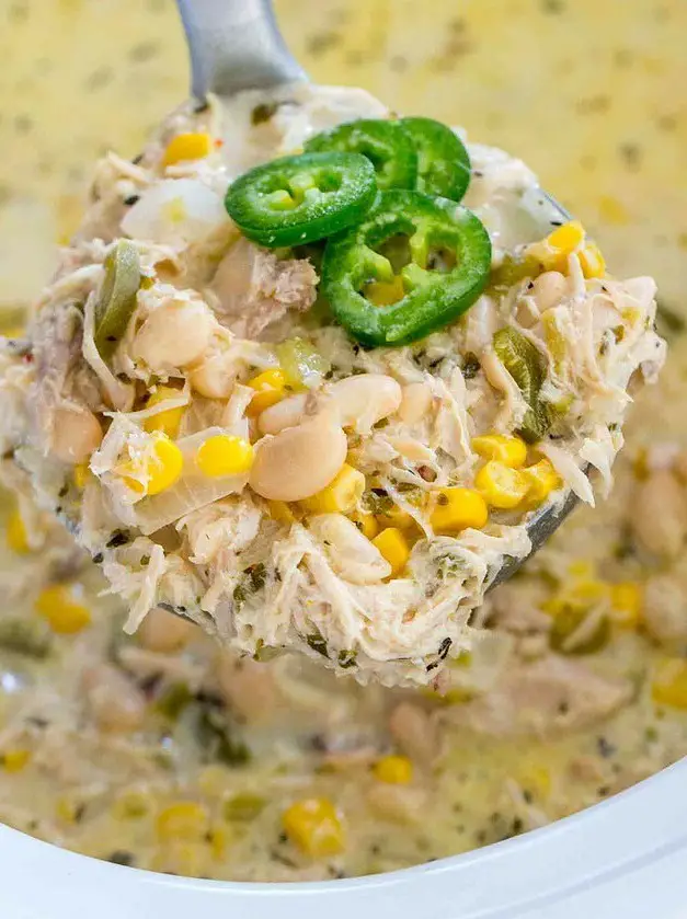 Slow Cooker White Turkey Chili