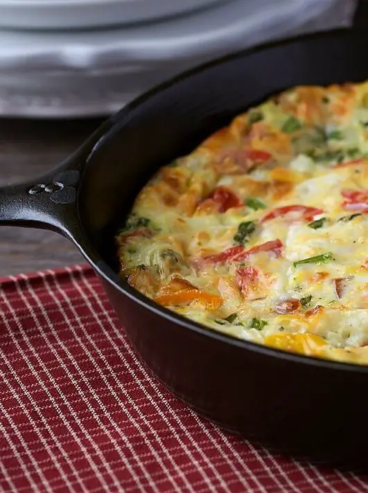 Cheese and Veggie Egg Bake