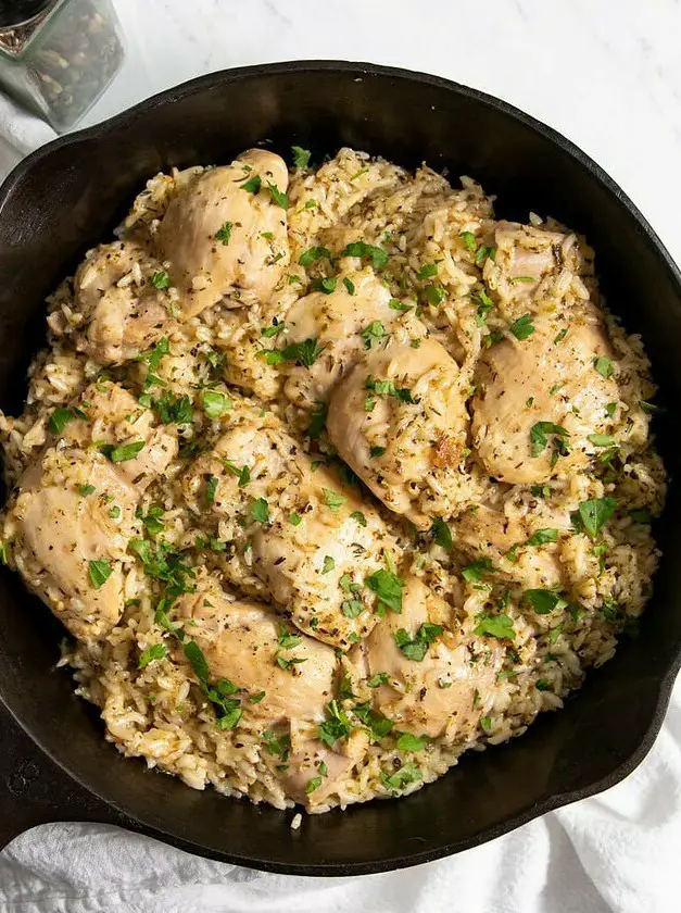 Low FODMAP Lemon Chicken and Rice