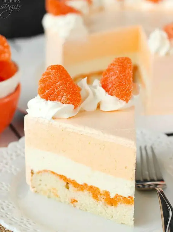 Orange Creamsicle Ice Cream Cake