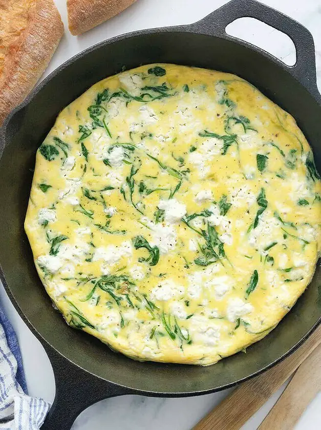 Arugula Frittata with Feta