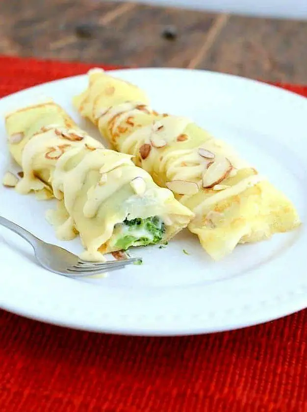 Chicken Broccoli Crepes