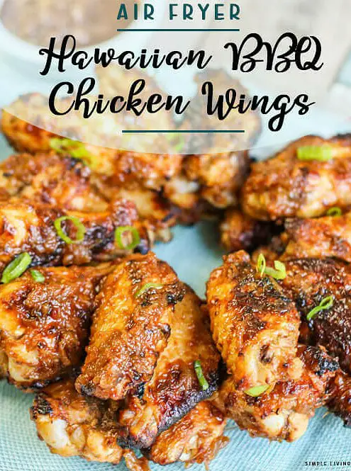 Air Fryer Hawaiian BBQ Chicken Wings