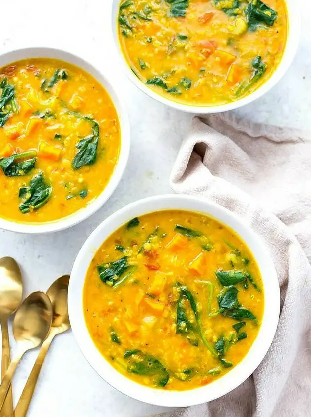 Instant Pot Turmeric Lentil Soup