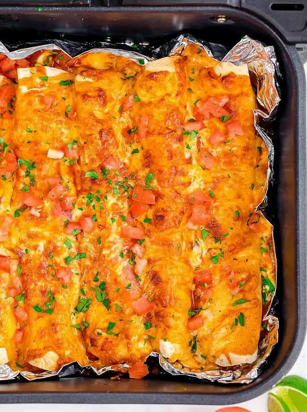 Air Fryer Chicken Enchiladas