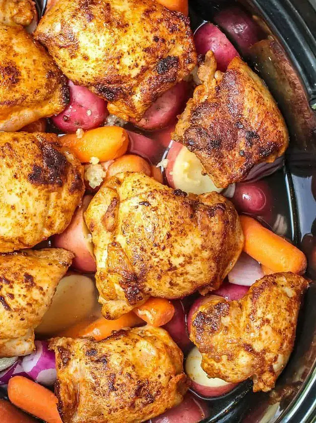 Slow Cooker Chicken Thighs