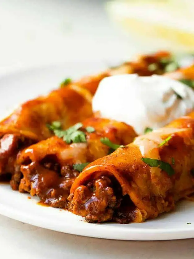 Authentic Beef Enchiladas