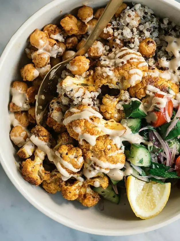 Cauliflower Shawarma Grain Bowl