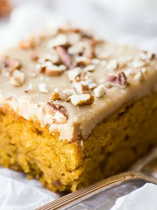 Praline Pumpkin Snack Cake