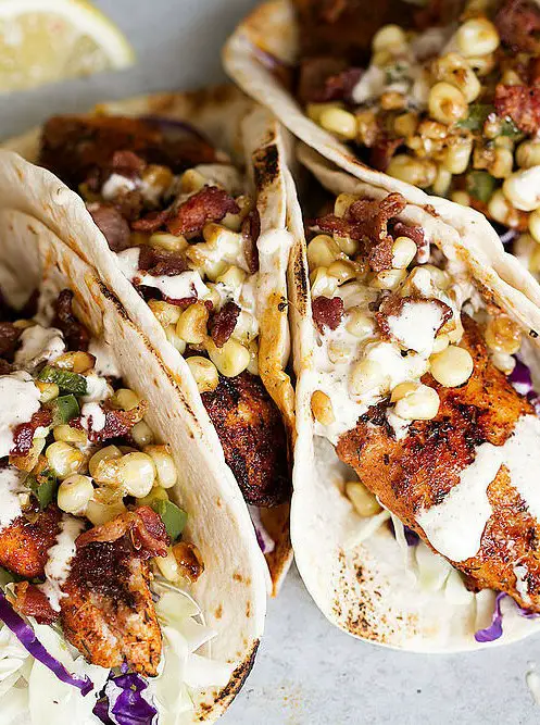 Southern Blackened Catfish Tacos