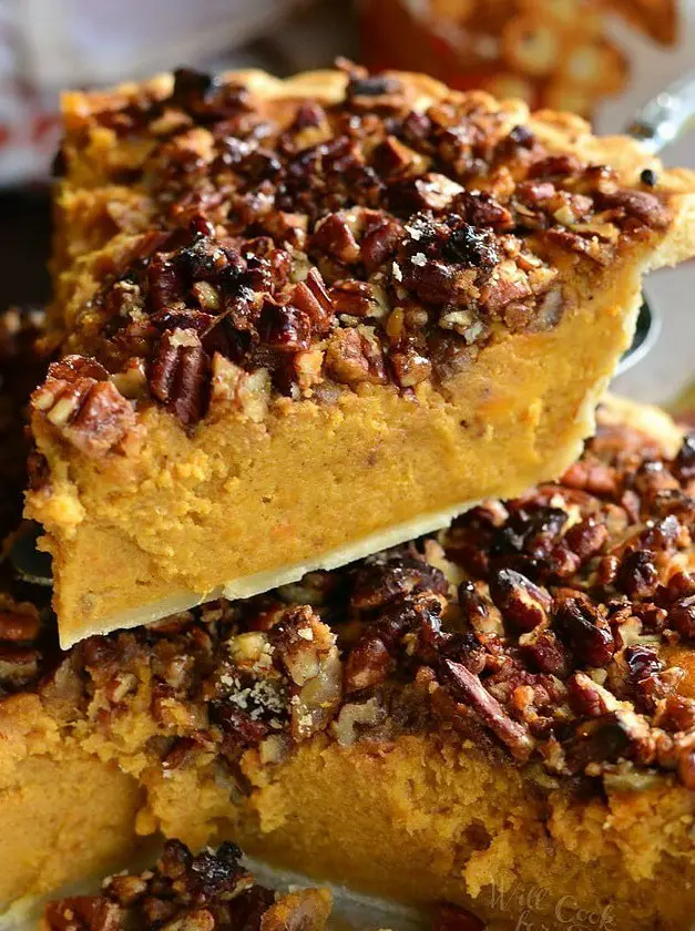 Pecan Crunch Sweet Potato Pie