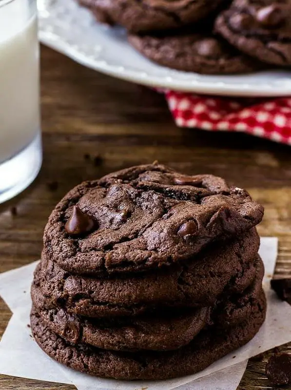 Chocolate Cake Mix Cookies