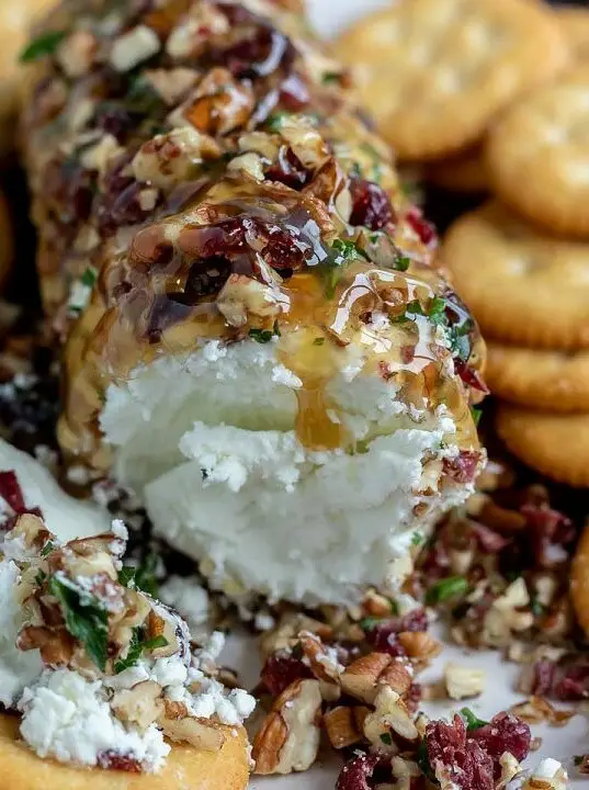 Pecan Cranberry Goat Cheese Appetizer