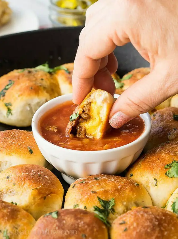 Cheesy Taco Bombs Skillet