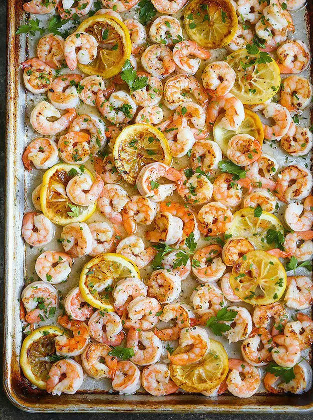 Sheet Pan Garlic Butter Shrimp