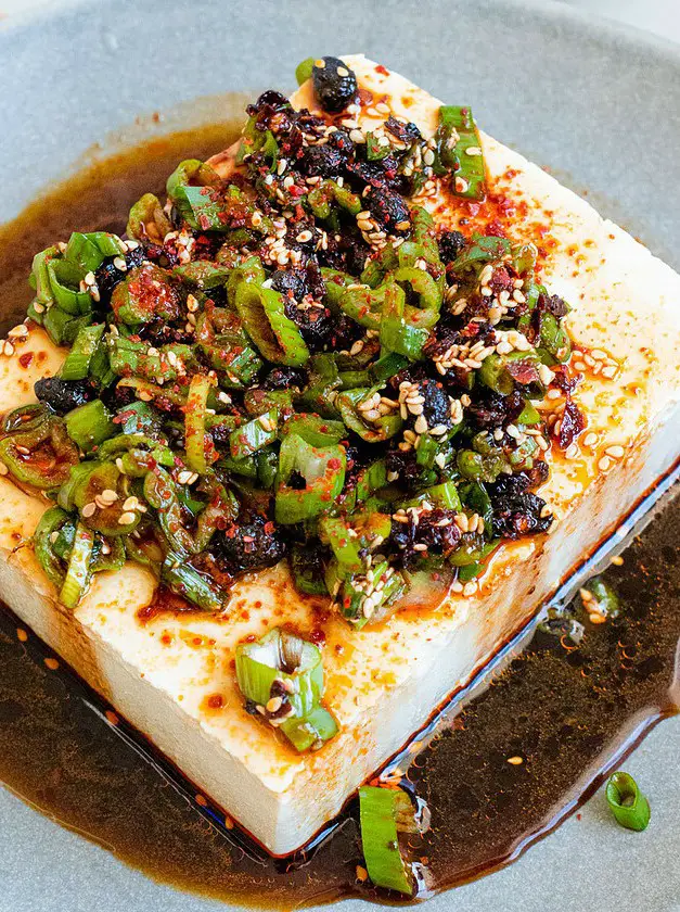 Silken Tofu with Spicy Soy Sauce