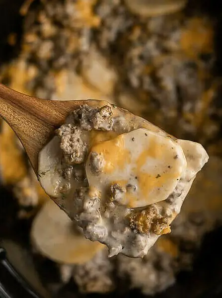 Crock Pot Hamburger Potato Casserole