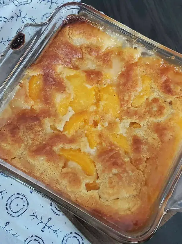 Bisquick Peach Cobbler