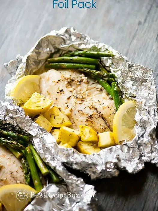 Foil Baked Garlic Butter White Fish