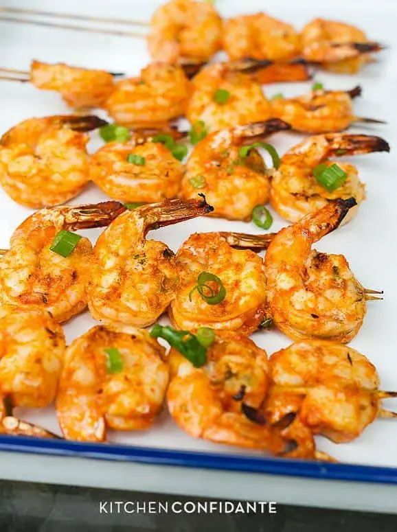 Thai-Curry Marinated Grilled Shrimp