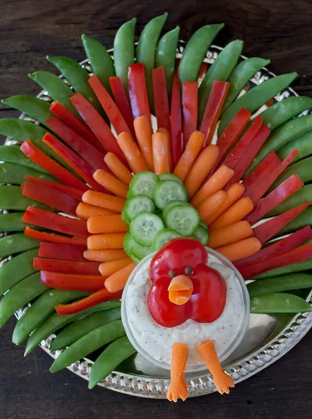 Thanksgiving Turkey Veggie Tray