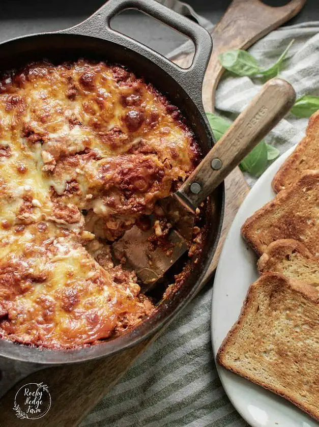 Dutch Oven Lasagna