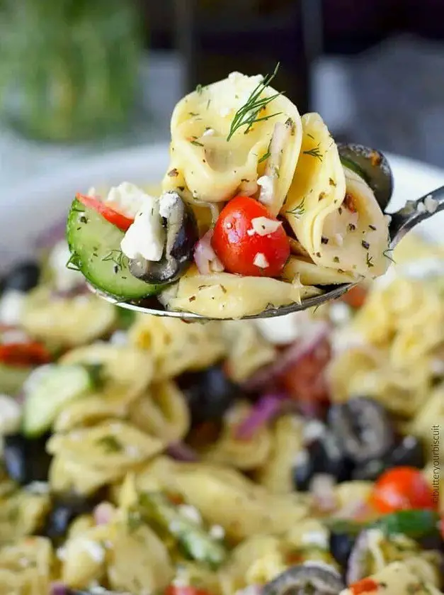 Greek Tortellini Pasta Salad