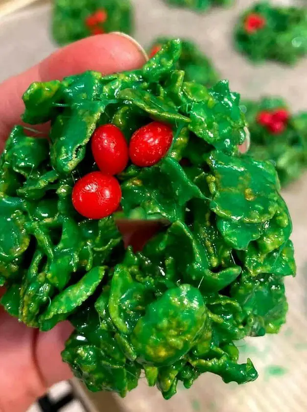 Christmas Wreath Cookies