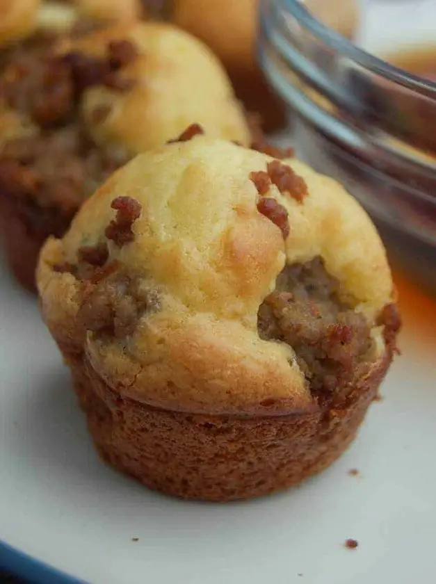 Mini Sausage Pancake Muffins