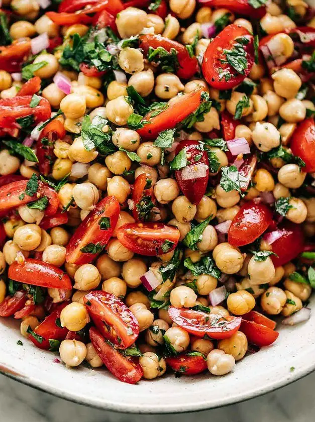 Chickpea Tomato Salad