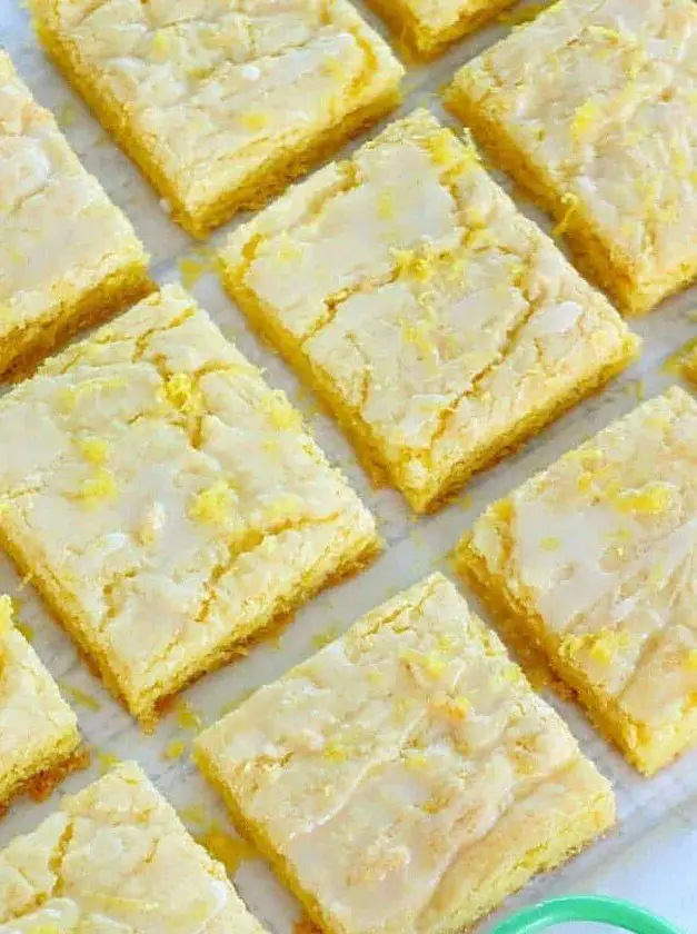 Lemon Glazed Lemon Bars