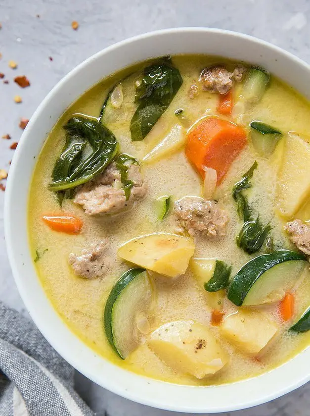 Hearty Ground Turkey Soup with Vegetables