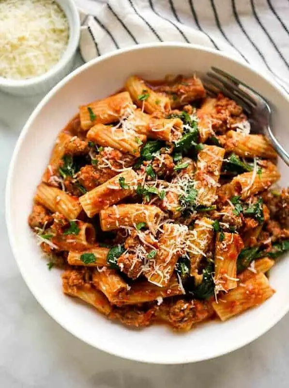 Creamy Tomato Pasta with Italian Sausage