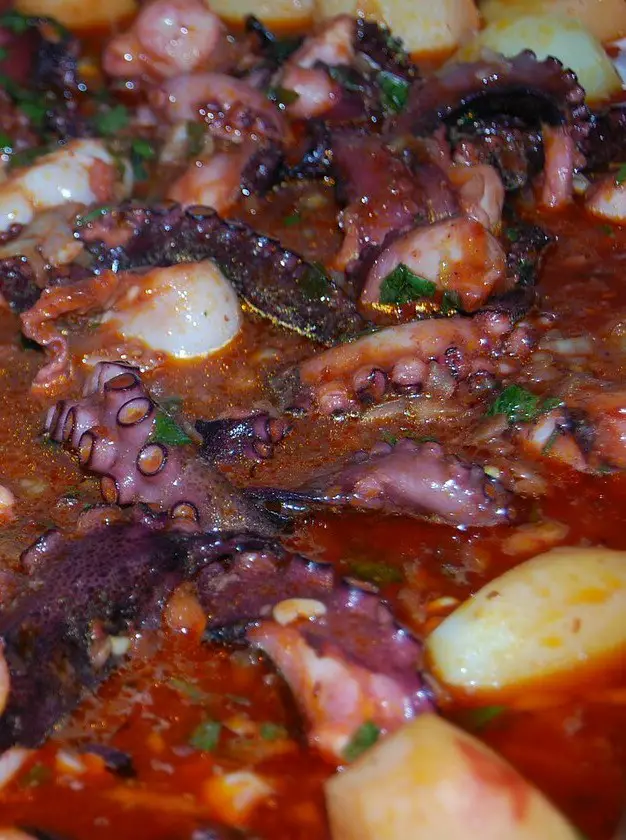 Traditional Azorean Roasted Octopus