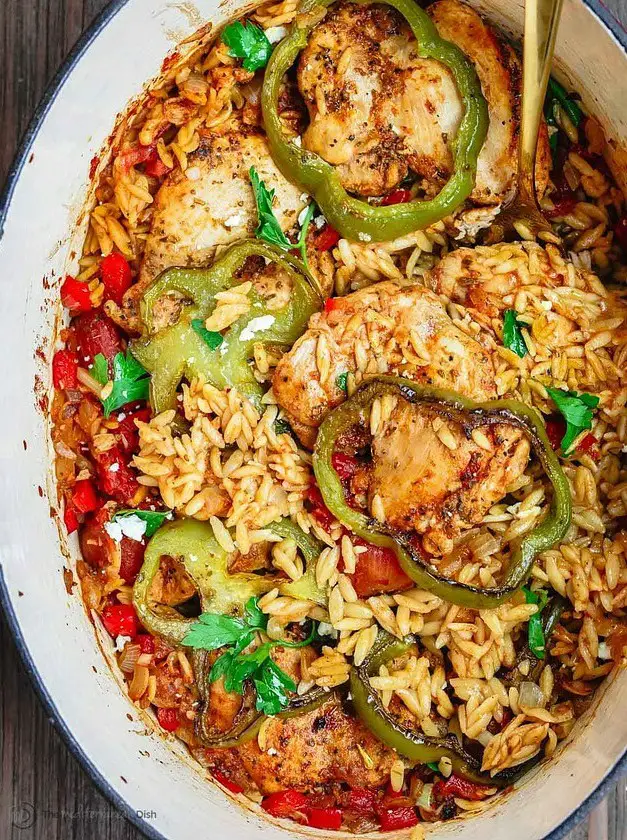 Greek-Style Chicken Orzo