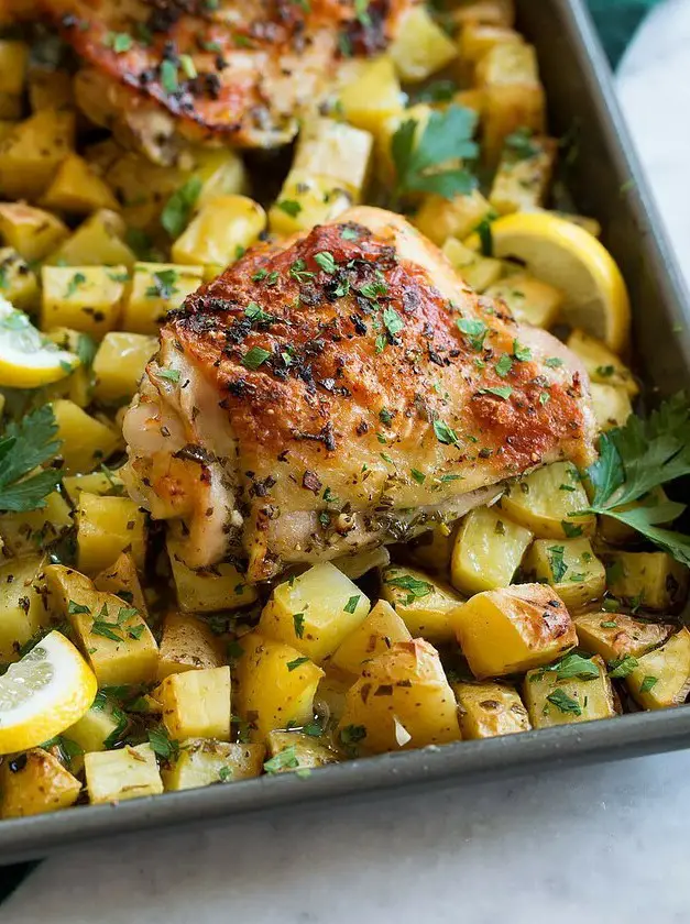 Baked Lemon Chicken and Potatoes